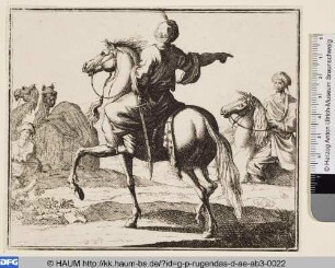 Orientalischer Reiter mit Kamelen