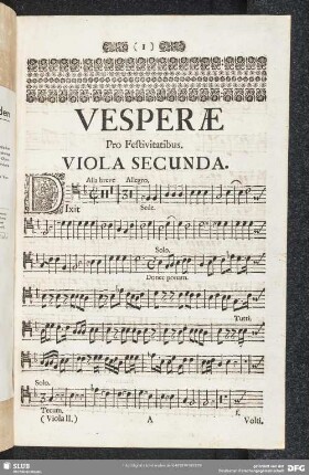 Vesperae pro Festivitatibus