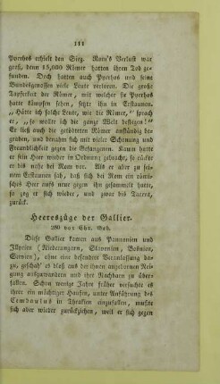 Heereszuege der Gallier. 280 vor Chr. Geb