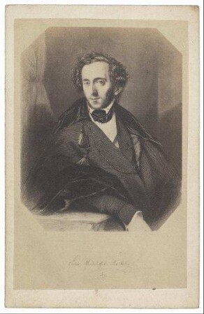 Lithographie von Felix Mendelssohn Bartholdy (1809-1847)
