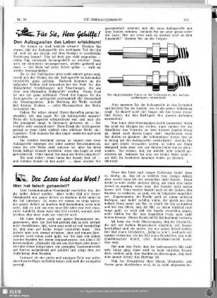 Der Leser hat das Wort!