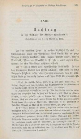 309-314 Nachtrag zu der Geschichte der Mainzer Katechismen