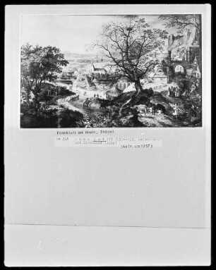 Landschaft mit Kirchdorf