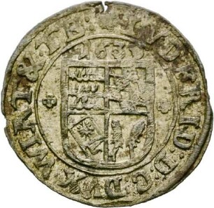 2 Kreuzer des Herzogtums Württemberg aus dem Jahr 1630