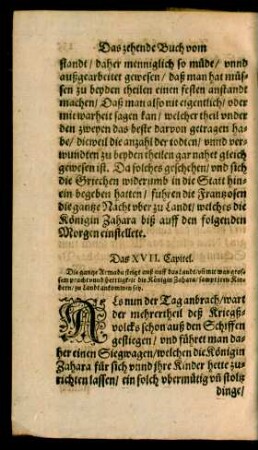Das XVII. Capitel.