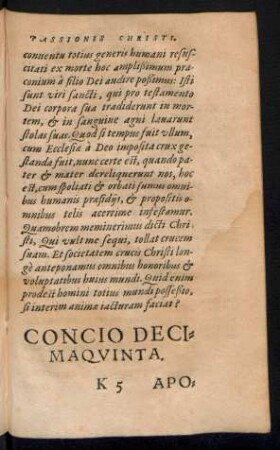 Concio Decimaquinta.