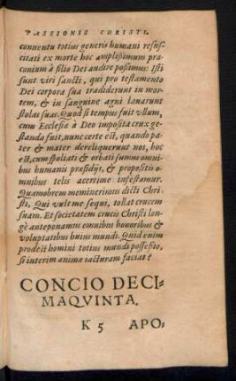 Concio Decimaquinta.