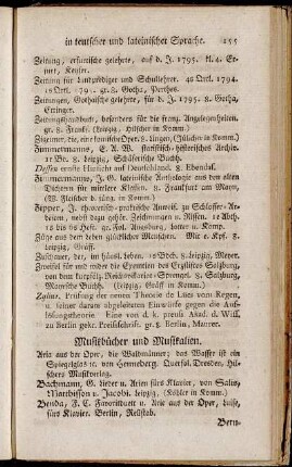 Musikbücher und Musikalien.