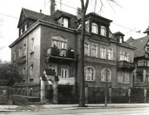 Dresden-Strehlen, Wasastraße 4. Villa. 1897. Straßenansicht von Osten