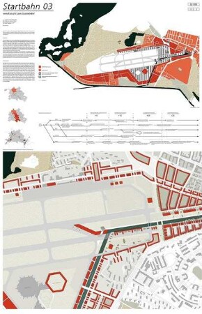 Transformation TXL - Vom Flugfeld zum Lebensraum Schinkelwettbewerb 2013: Erläuterungen, Lageplan 1:10000, Diagramme