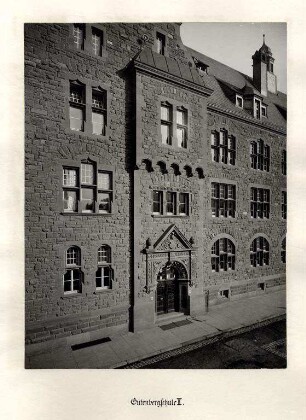 Strieder, Wilhelm. Schulhaus Goethestraße (Gutenbergschule II)