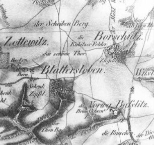 Priestewitz-Blattersleben. Oberreit, Sect. Großenhain, 1841/43