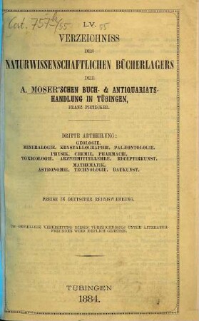 Katalog. 55. 1884 = Abt. 3