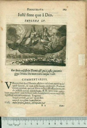 Iustè fiunt quæ à Deo. Emblema LV.