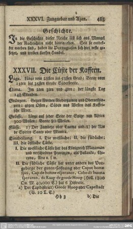 XXXVII. Die Cüste der Kaffern