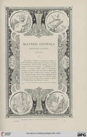 9: Matteo Civitali, [3] : sculpteur lucquois (1436 - 1501)