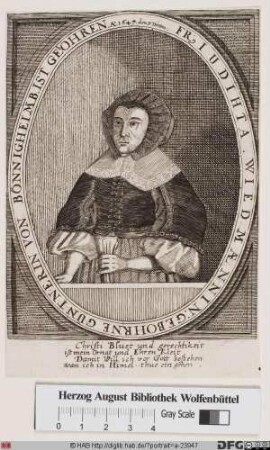 Bildnis Judith (Judica?) Widmann, geb. Güntner