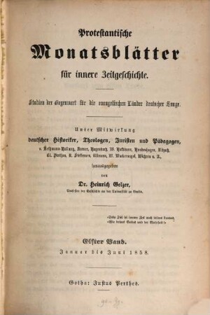 Protestantische Monatsblätter für innere Zeitgeschichte : Studien d. Gegenwart für d. evangelischen Länder deutscher Zunge. 11, 11. 1858