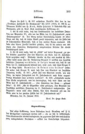 Gegenerklärung
