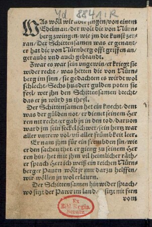 WAs wöll wir aber singen/ von einem || Edelman/