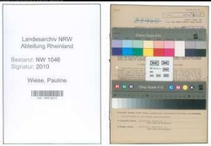 Entnazifizierung Pauline Wiese , geb. 24.04.1905 (Geschaeftsinhaberin)