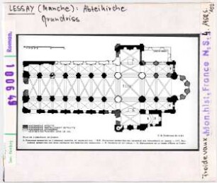 Lessay: Ehemalige Abteikirche, Grundriss