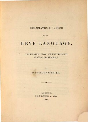A Grammatical Sketch of the Heve Language