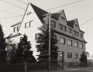 Mittweida, Doppelwohnhaus (um 1925), Dreiwerdener Weg 6, Straßenansicht