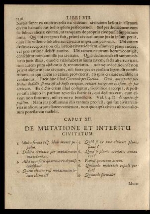 Caput XII. De Mutatione Et Interitu Civitatum.