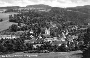 Bad Gottleuba-Berggießhübel, Gottleubatal. Blick auf die Ortschaft, Ansichtskarte
