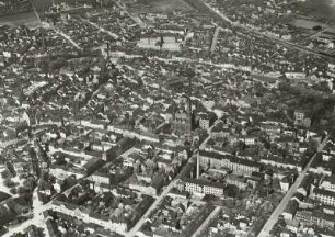 Apolda. Stadtansicht. Luftbild-Schrägaufnahme von Osten