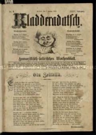 Satirezeitschrift "Kladderadatsch". 36. Jahrgang 1883