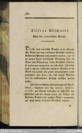 Eilfter Abschnitt. Von der venerischen Seuche
