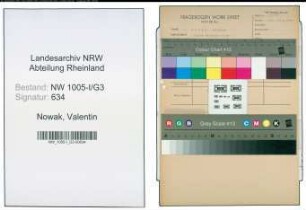 Entnazifizierung Valentin Nowak , geb. 13.02.1913 (Polizeibeamter)