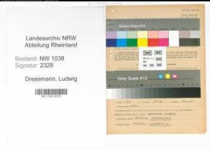 Entnazifizierung Ludwig Dresemann , geb. 26.05.1898 (Bahnbeamter)