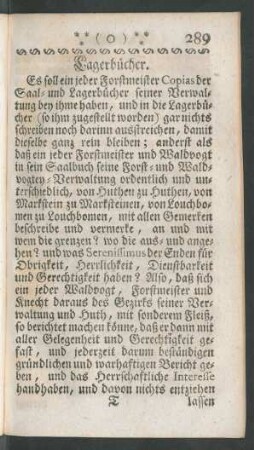 Lagerbücher - Lerchen