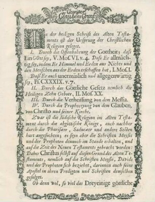 Gewißer, GlaubensGrund