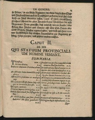 Caput II. De His Qui Statuum Provincialium Nomine Veniant.