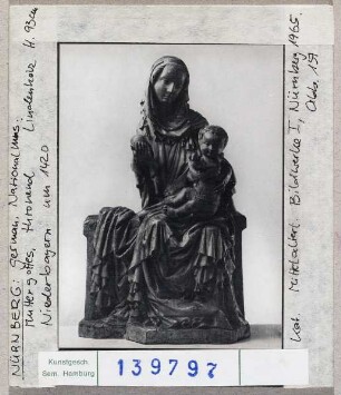 Nürnberg: Thronende Muttergottes, Germanisches Nationalmuseum