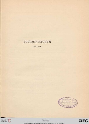 Buchminiaturen (Nr. 1-24)