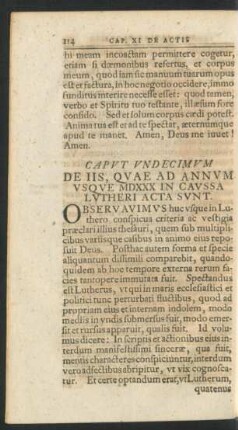 Caput Undecimum De Iis, Quae Ad Annum Usque MDXXX In Caussa Lutheri Acta Sunt.