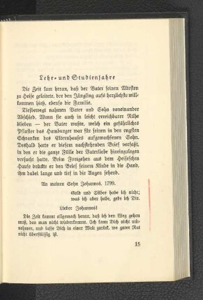 Lehr- und Studienjahre