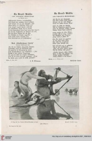 An Arnold Böcklin zum sechzigsten Geburtstage