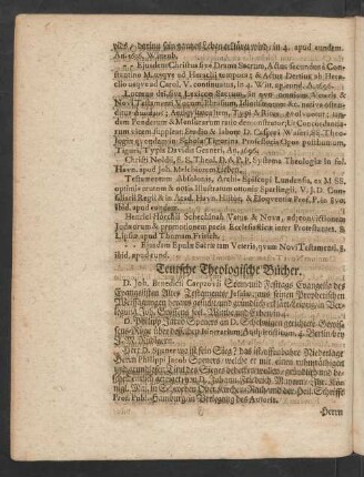Teutsche Theologische Bücher.