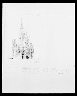 Rouen, Ansicht der Kirche Saint-Maclou von Nord-Westen