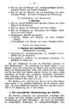 4. Die unterrichtliche Durcharbeitung des Stoffes