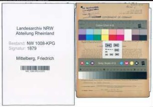 Entnazifizierung Friedrich Mittelberg , geb. 15.04.1883 (Lagermeister)