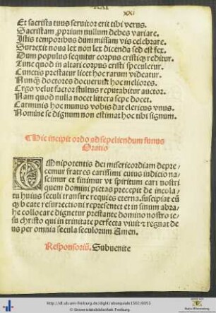 Ordo ad sepeliendum funus