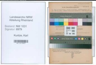 Entnazifizierung Karl Kuntze , geb. 23.04.1895 (Landesinspektor)