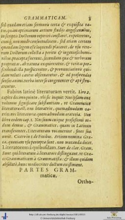 Partes Grammaticæ